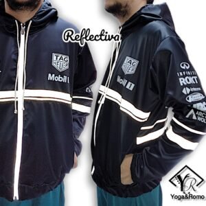 CHAQUETA SEMI IMPERMEABLE REFLECTIVA REFERENCIA:CRF003